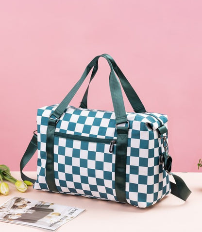 Checkered Duffle Bag